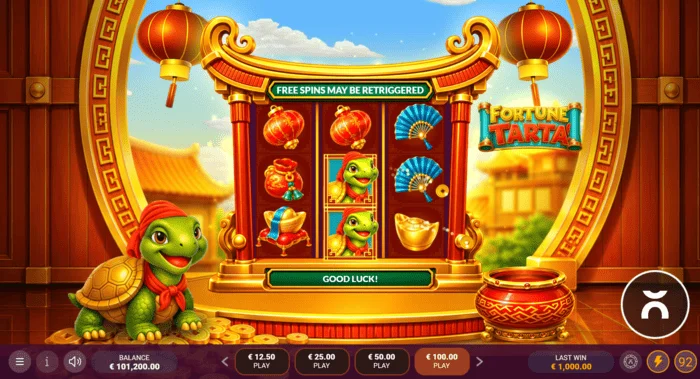 Fortune Tarta - екран за игра со макари и желка